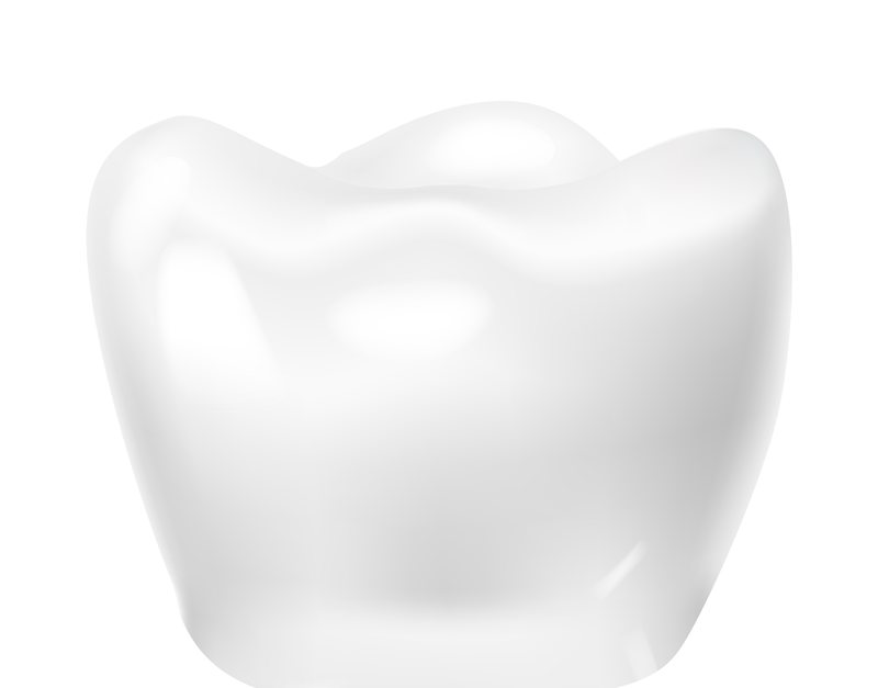 Couronne dentaire en céramique fixée sur l'implant